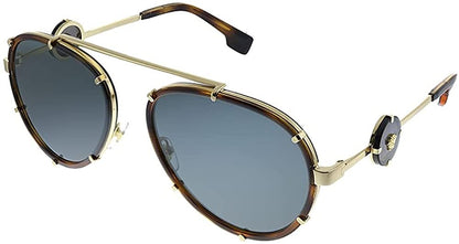 Versace VE 2232 147087 Havana Metal Sunglasses Grey Lens