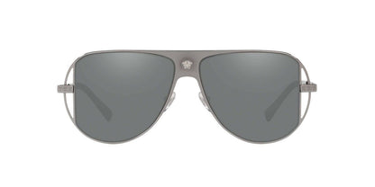 Versace 0VE2212 10016G-57 Grey Mirror Silver Sunglasses