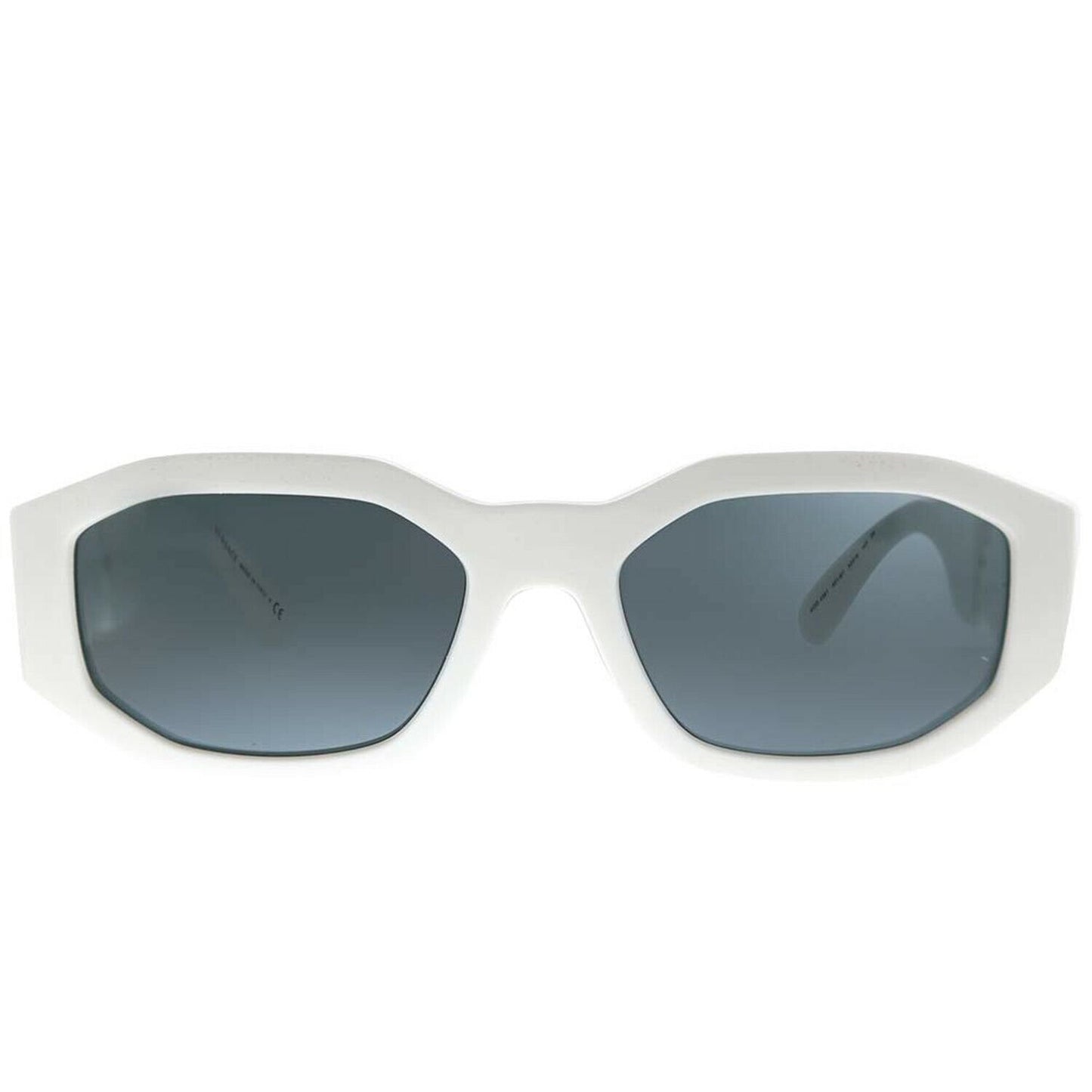 Versace VE 4361 401/87 White Plastic Geometric Sunglasses Grey Lens