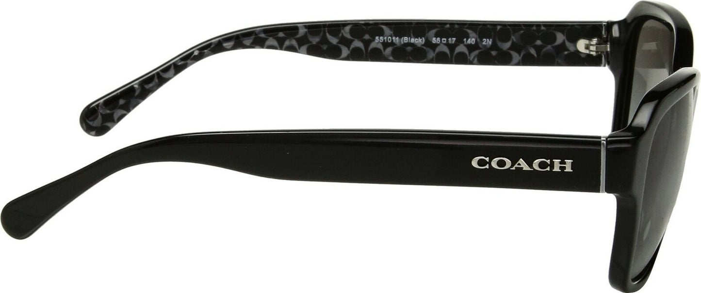 COACH 0HC8232 56mm Black/Dark Grey Gradient Sunglasses