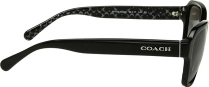 COACH 0HC8232 56mm Black/Dark Grey Gradient Sunglasses