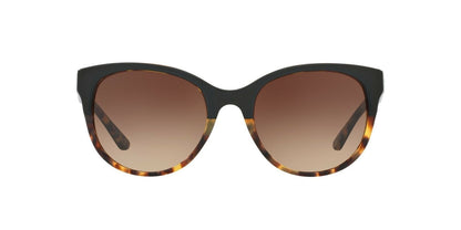 Tory Burch TY7095 Sunglasses 160113-54 - Black/Tortoise Frame, Dark Brown