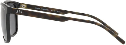 A|X ARMANI EXCHANGE Men's AX4070SF 815881 Black/Grey Polarized Sunglasses,