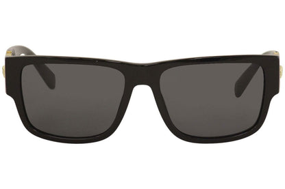 Versace Man Sunglasses, Black Lenses Acetate Frame, 58mm