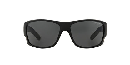ARNETTE Men's AN4215 Heist 2.0 Rectangular Sunglasses, Fuzzy Black/Grey, 66 mm