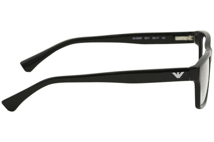 Emporio Armani EA 3050F Men's Eyeglasses Black 55 Asian fit