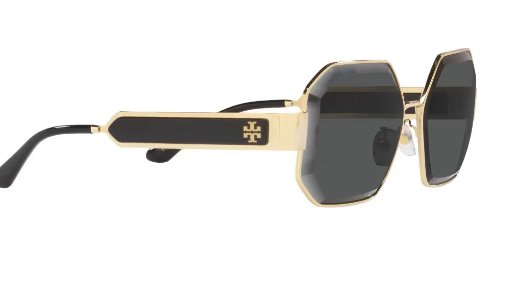 Tory Burch TY6094 327187 60mm Shiny Light Gold Sunglasses