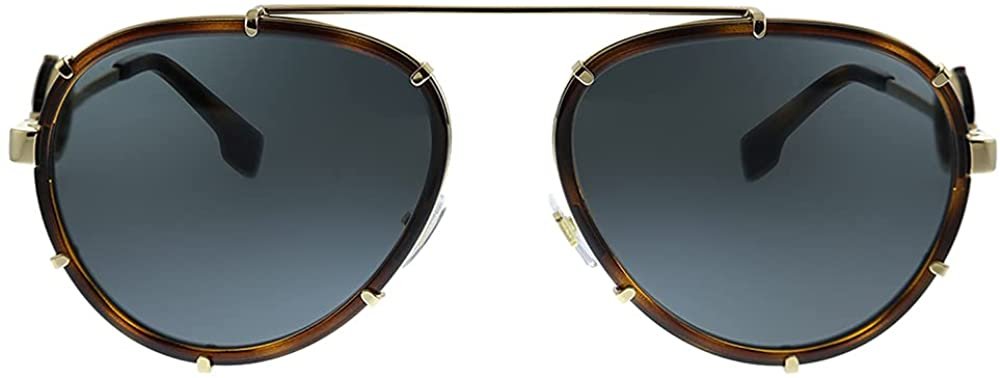 Versace VE 2232 147087 Havana Metal Sunglasses Grey Lens