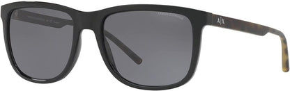 A|X ARMANI EXCHANGE Men's AX4070SF 815881 Black/Grey Polarized Sunglasses,