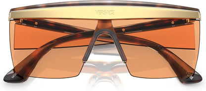 VERSACE VE2254 100274 Havana Dark Orange 44mm Men's Sunglasses