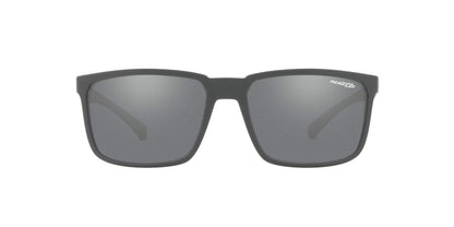 ARNETTE 0AN4251 25736G 58mm Man Sunglasses Matte Black Frame, Mirror Grey Lenses,