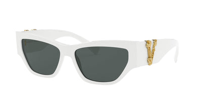 Versace 0VE4383 532787 56mm Woman Sunglasses White Frame, Dark Grey Lenses