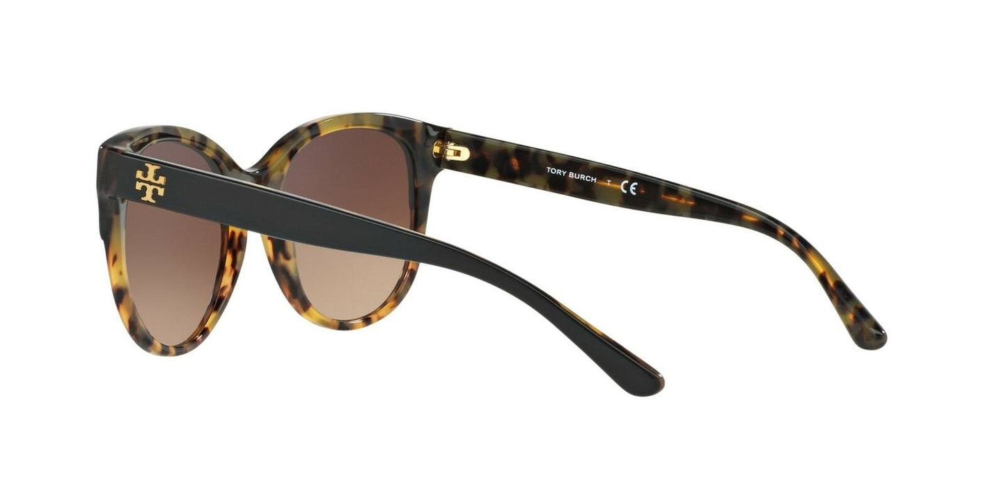 Tory Burch TY7095 Sunglasses 160113-54 - Black/Tortoise Frame, Dark Brown