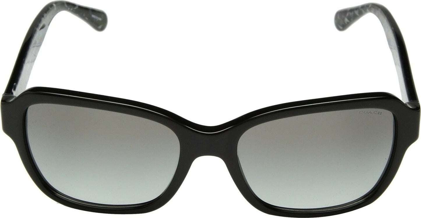 COACH 0HC8232 56mm Black/Dark Grey Gradient Sunglasses