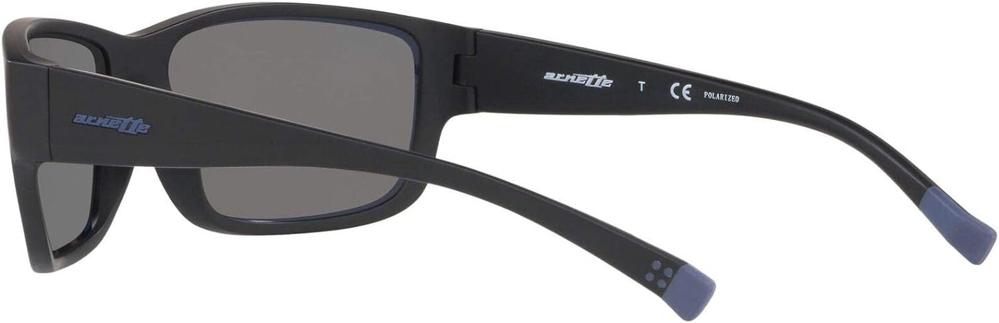 ARNETTE AN4256 01/22 62mm Unisex Polarized Sunglasses Matte Black Frame