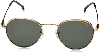 Carrera 216/G/S Round Sunglasses, Gold/Green, 51mm, 20mm