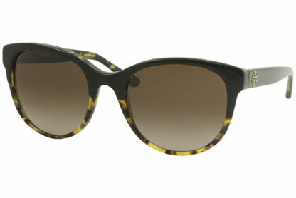 Tory Burch TY7095 Sunglasses 160113-54 - Black/Tortoise Frame, Dark Brown