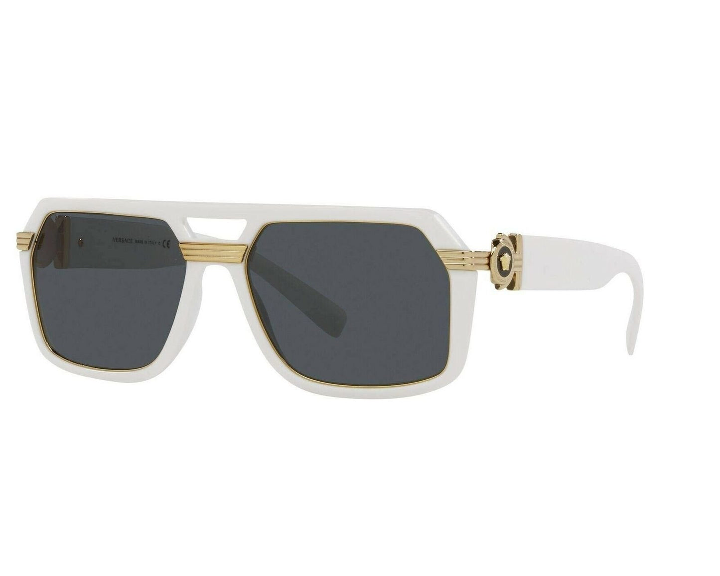 Versace VE4399 White/Dark Grey Men's Sunglasses