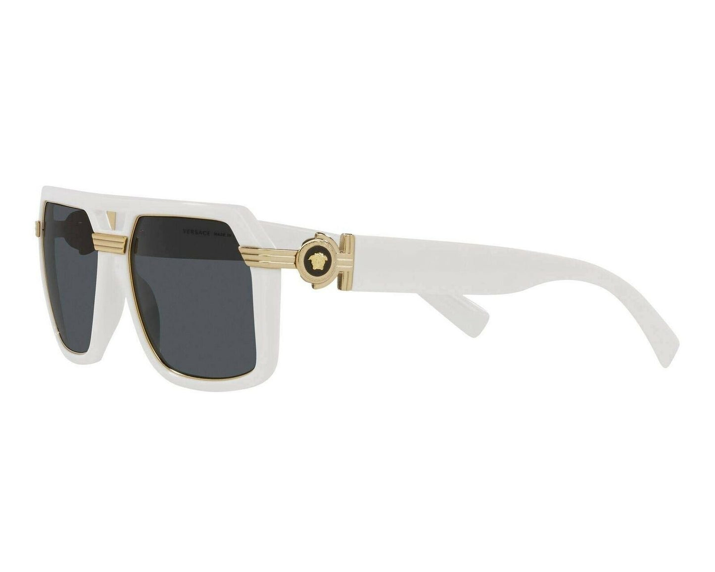 Versace VE4399 White/Dark Grey Men's Sunglasses